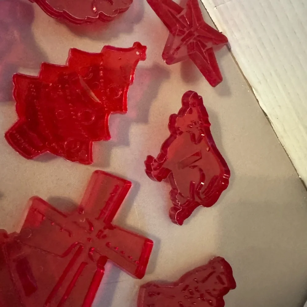 Vintage Red Holiday Cookie Cutters